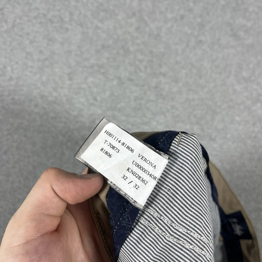 34 Heritage Pants Mens 32x32 (Fit 32x29) Beige Chino Performance Verona Slim Mid - Picture 9 of 12